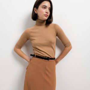 FALDA MIDI CON CINTURÓN